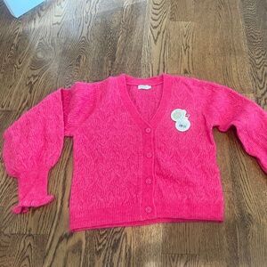 Spartina 449 Hot Pink Cardigan